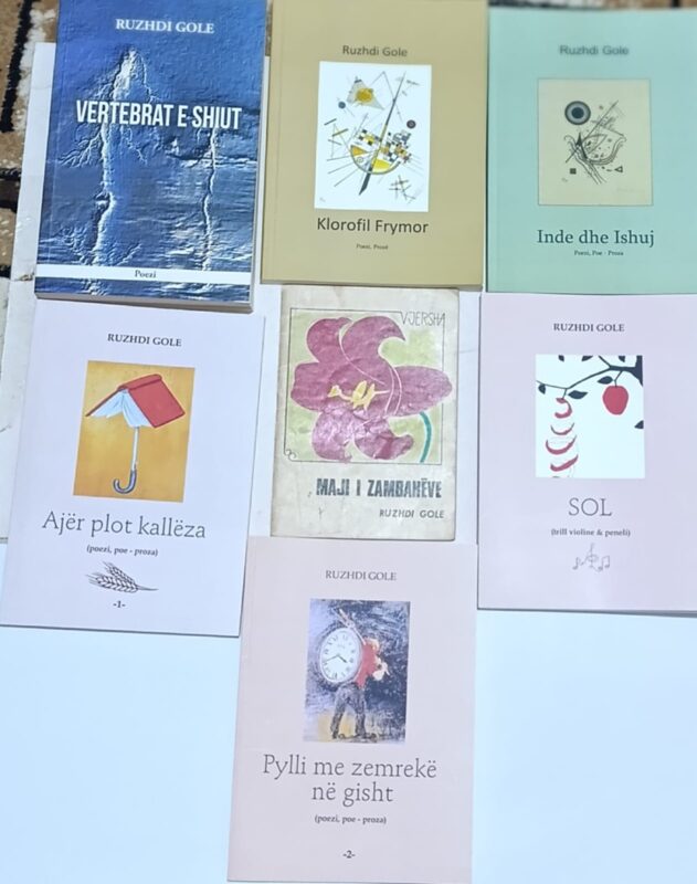 Disa tituj vëllimesh poetke të lirikut Ruzhdi Gole