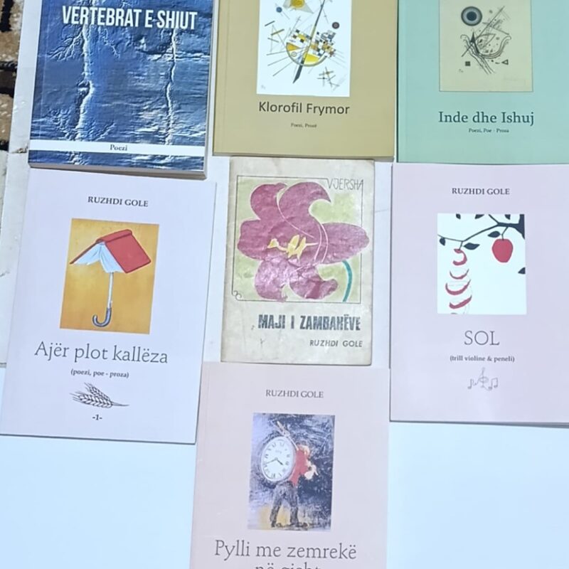 Disa tituj vëllimesh poetke të lirikut Ruzhdi Gole