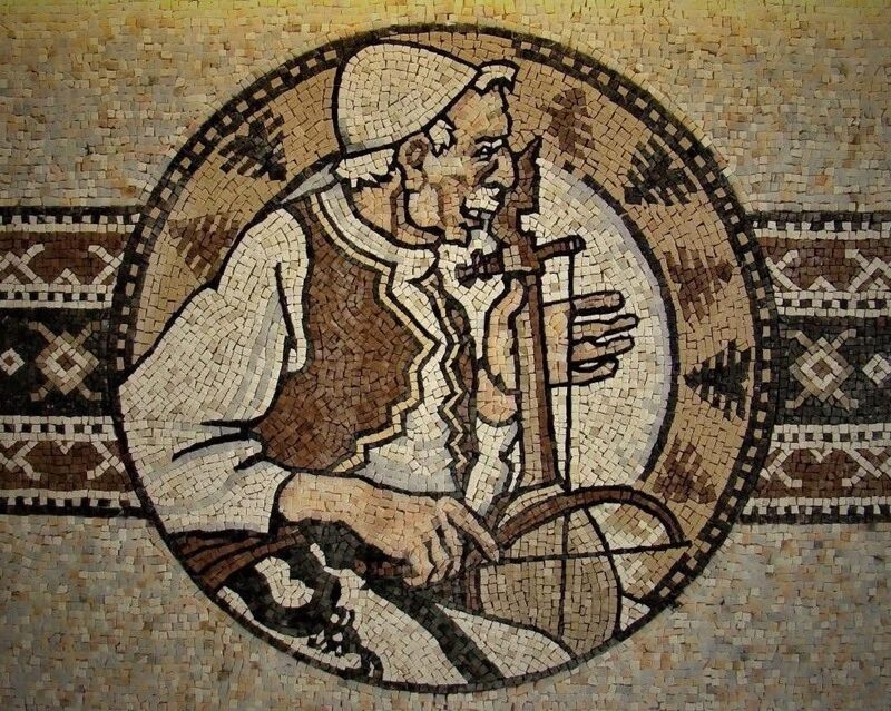 Tingulli i lashtësisë, mozaiku i Saimir Stratit