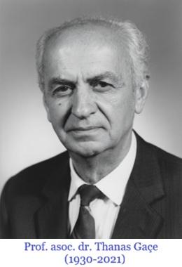 PROF. ASOC. DR. THANAS GAÇE-KORÇARI QË SHKËLQEU NË PRAGË GJATË STUDIMEVE DHE NË AUDITORËT E TIRANËS E TË PRISHTINËS